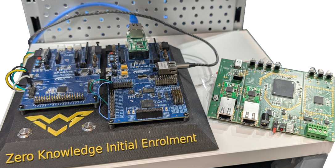 two Renesas RA boards and the Genesis-Board